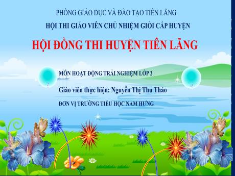 Bài giảng Hoạt động trải nghiệm Lớp 2 Sách Kết nối tri thức - Bài 15: Việc của mình không cần ai nhắc - Nguyễn Thị Thu Thảo