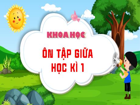 Bài giảng Khoa học Lớp 5 Sách Kết nối tri thức - Bài: Ôn tập giữa học kỳ 1
