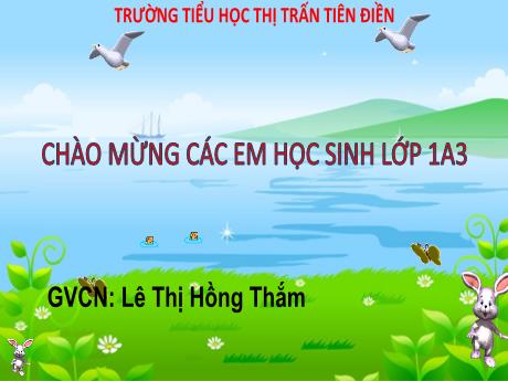 Bài giảng Tiếng Việt Lớp 1 - Bài 28: Y y - Lê Thị Hồng Thắm