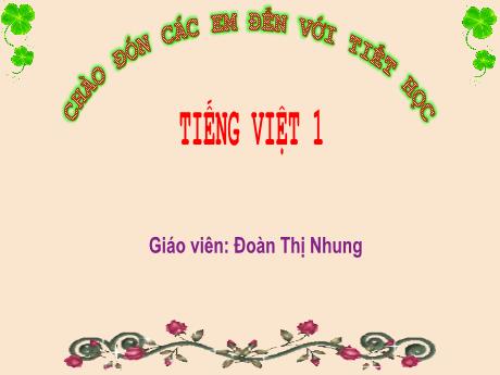 Bài giảng Tiếng Việt Lớp 1 - Bài 53: Ap ăp âp - Năm học 2024-2025 - Đoàn Thị Nhung
