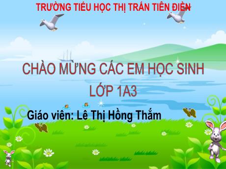 Bài giảng Tiếng Việt Lớp 1 - Bài 53: ăp âp - Lê Thị Hồng Thắm