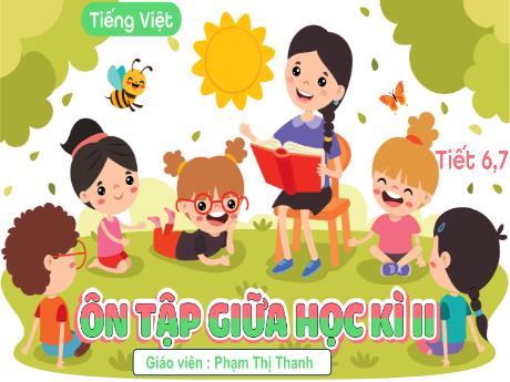 Bài giảng Tiếng Việt Lớp 5 Sách Kết nối tri thức - Bài: Ôn tập giữa học kỳ 2 (Tiết 6+7) - Phạm Thị Thanh