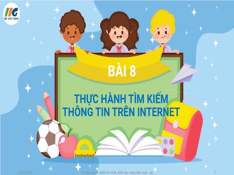Bài giảng Tin học Lớp 4 Sách Kết nối tri thức - Bài 8: Thực hành tìm kiếm thông tin trên Internet