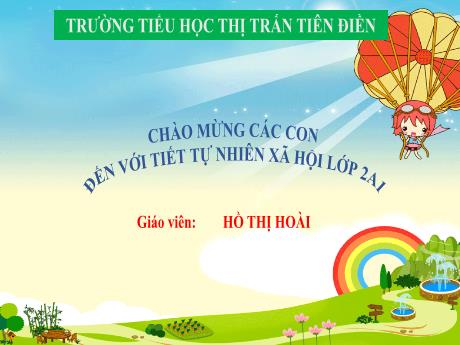 Bài giảng Tự nhiên và xã hội 2 Sách kết nối tri thức - Bài 18: Cần làm gì để bảo vệ môi trường sống của thực vật và động vật - Năm học 2024-2025 - Hồ Thị Hoài
