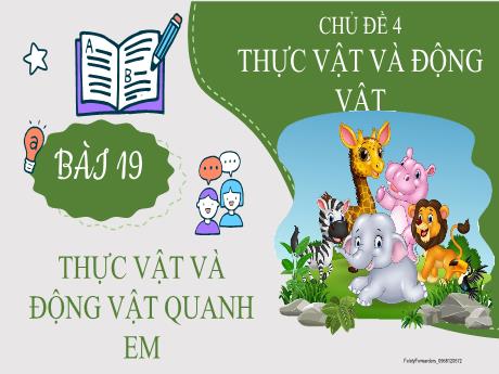 Bài giảng Tự nhiên và xã hội Lớp 2 Sách Kết nối tri thức - Chủ đề 4: Thực vật và động vật - Bài 19: Thực vật và động vật quanh em