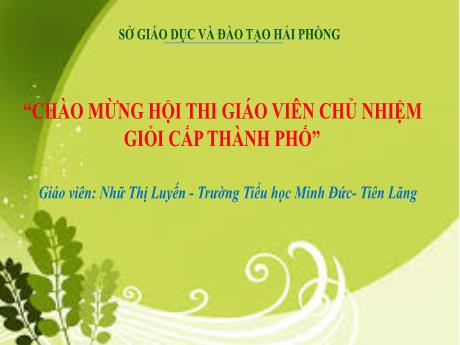 Kế hoạch bài dạy Hoạt động trải nghiệm Lớp 5 - Bài: Biện pháp bảo tồn cảnh quan thiên nhiên - Năm học 2024-2025 - Nhữ Thị Luyến